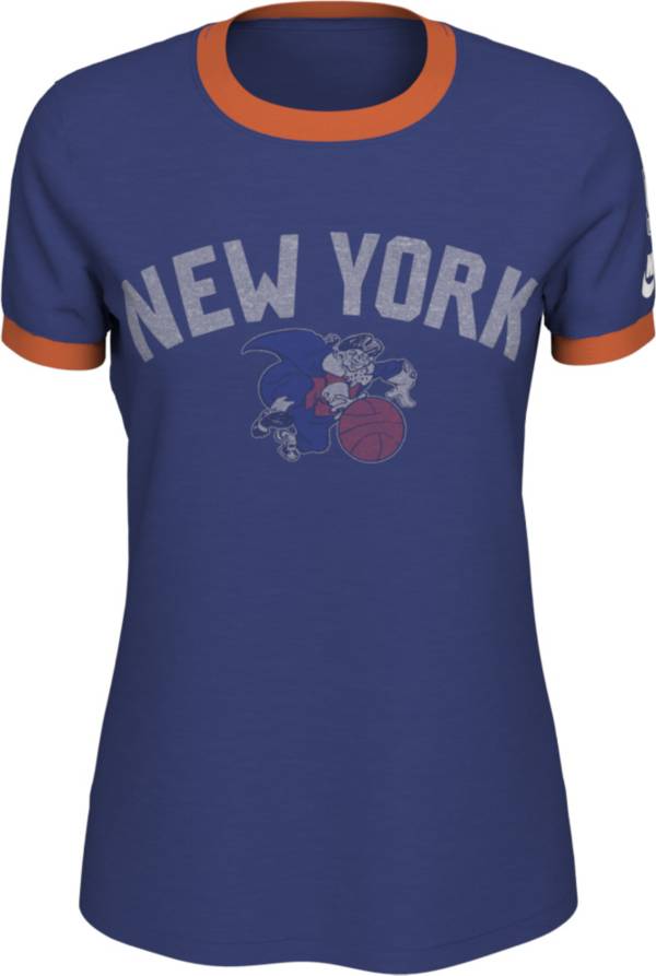 Nike Women's New York Knicks Blue Logo T-Shirt