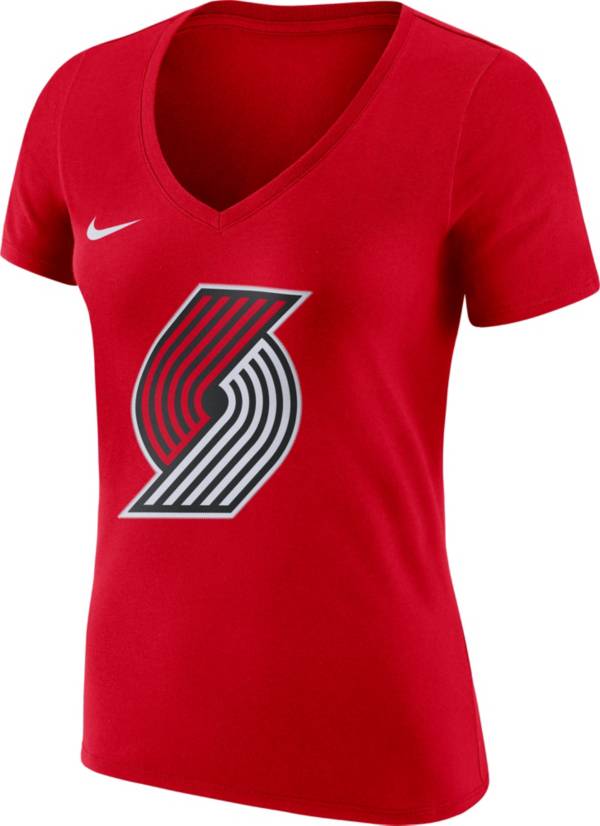 Nike Women's Portland Trail Blazers Red Dri-Fit V-Neck T-Shirt