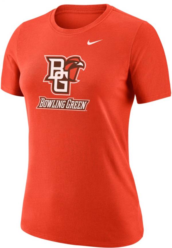 Nike Women's Bowling Green Falcons Orange Dri-FIT Cotton T-Shirt