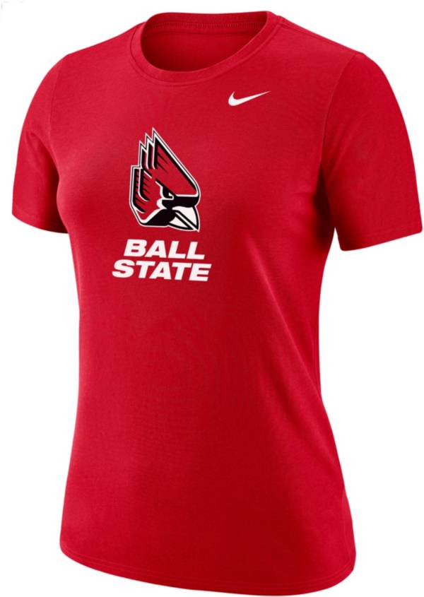 Nike Women's Ball State Cardinals Cardinal Dri-FIT Cotton T-Shirt