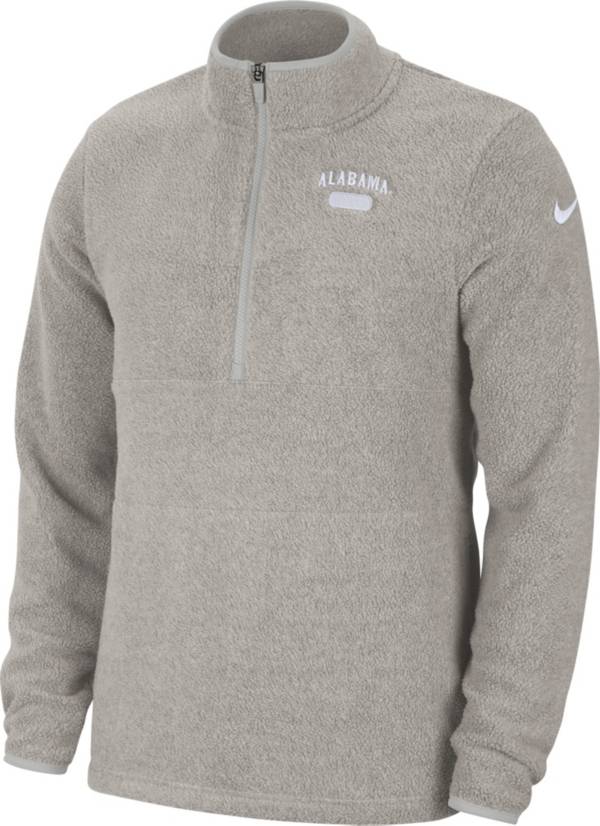 Nike Women's Alabama Crimson Tide Grey Half-Zip Fleece Jacket