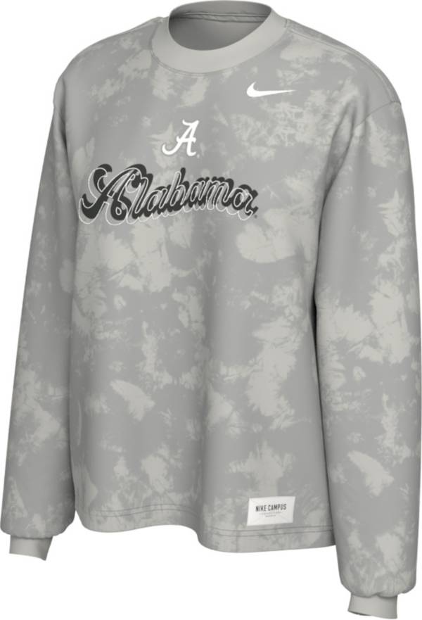 Nike Women's Alabama Crimson Tide Grey Boxy Long Sleeve T-Shirt
