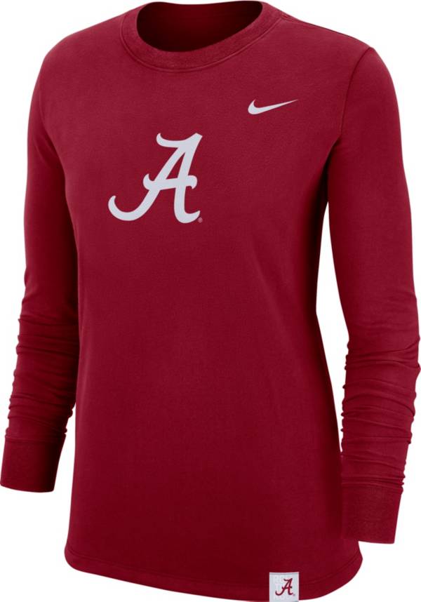 Nike Women's Alabama Crimson Tide Crimson Dri-FIT Crew Cuff Long Sleeve T-Shirt