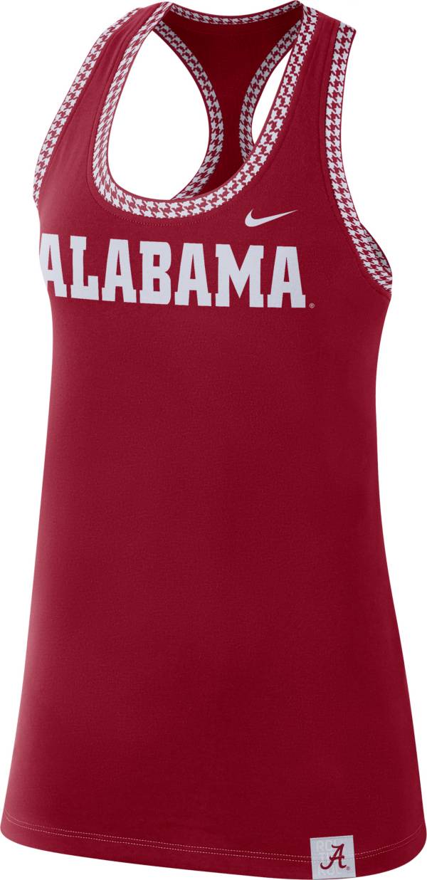 Nike Women's Alabama Crimson Tide Crimson Dri-FIT Cotton Racer Tank Top