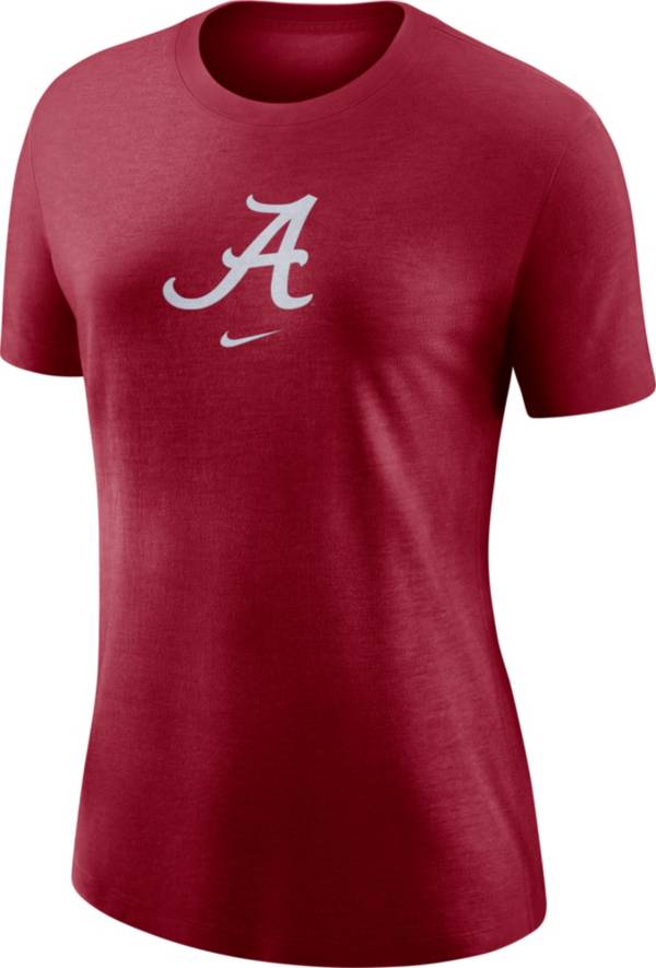 Nike Women's Alabama Crimson Tide Crimson Logo Crew T-Shirt