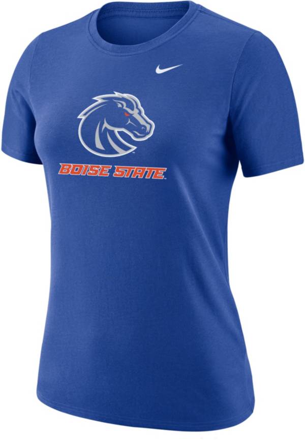 Nike Women's Boise State Broncos Blue Dri-FIT Cotton T-Shirt