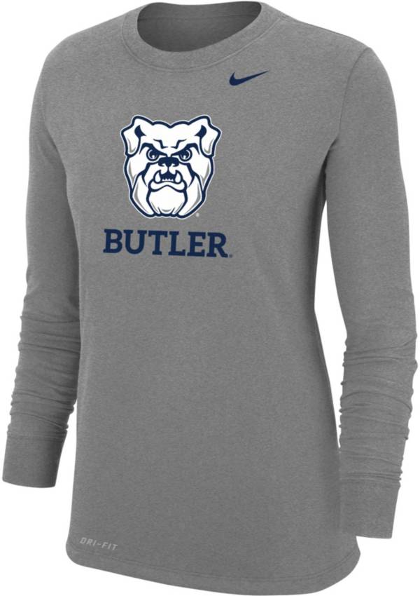 Nike Women's Butler Bulldogs Grey Core Cotton Long Sleeve T-Shirt