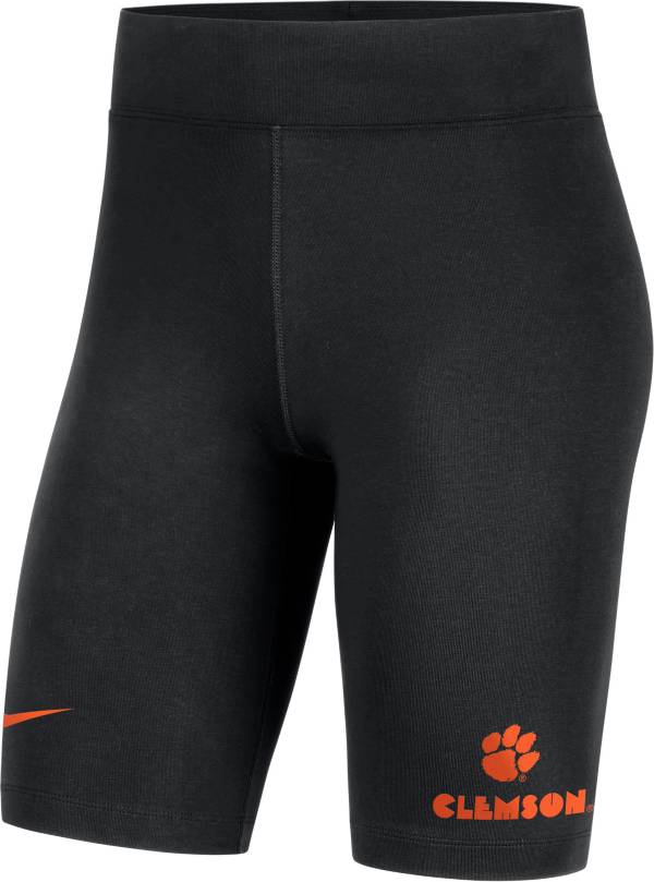 Nike Women's Clemson Tigers Black Essential Bike Shorts