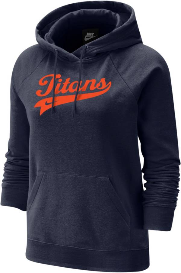 Nike Women's Cal State Fullerton Titans Navy Blue Varsity Pullover Hoodie product image