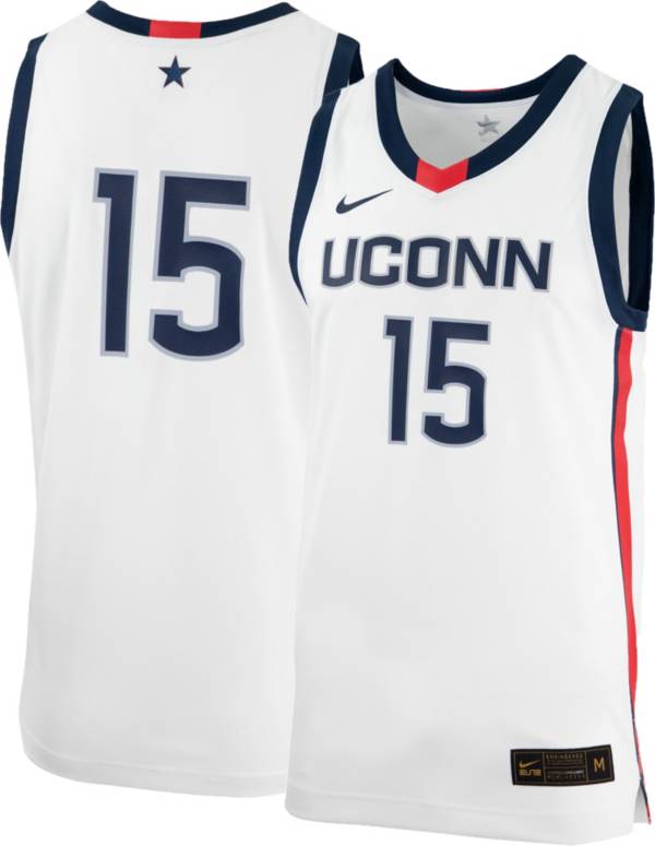 Nike Women's UConn Huskies #15 White Replica Basketball Jersey