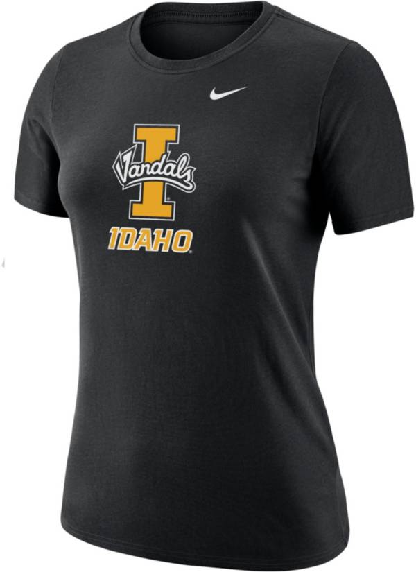 Nike Women's Idaho Vandals Dri-FIT Cotton Black T-Shirt