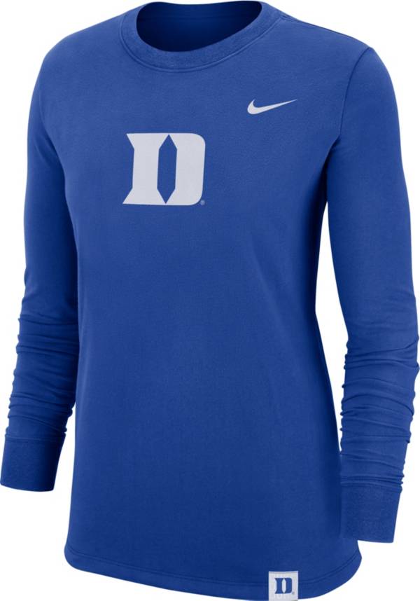 Nike Women's Duke Blue Devils Duke Blue Dri-FIT Crew Cuff Long Sleeve T-Shirt