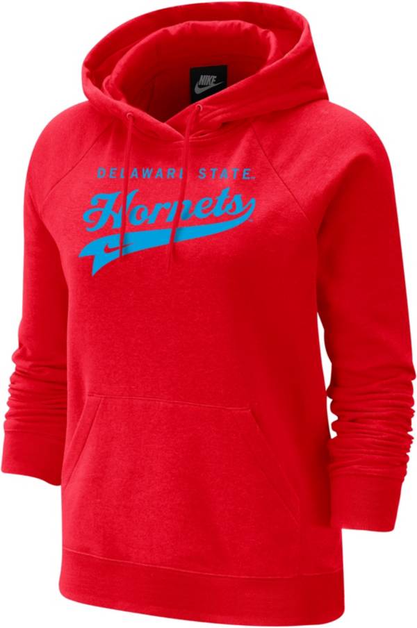 Nike Women's Delaware State Hornets Red Varsity Pullover Hoodie