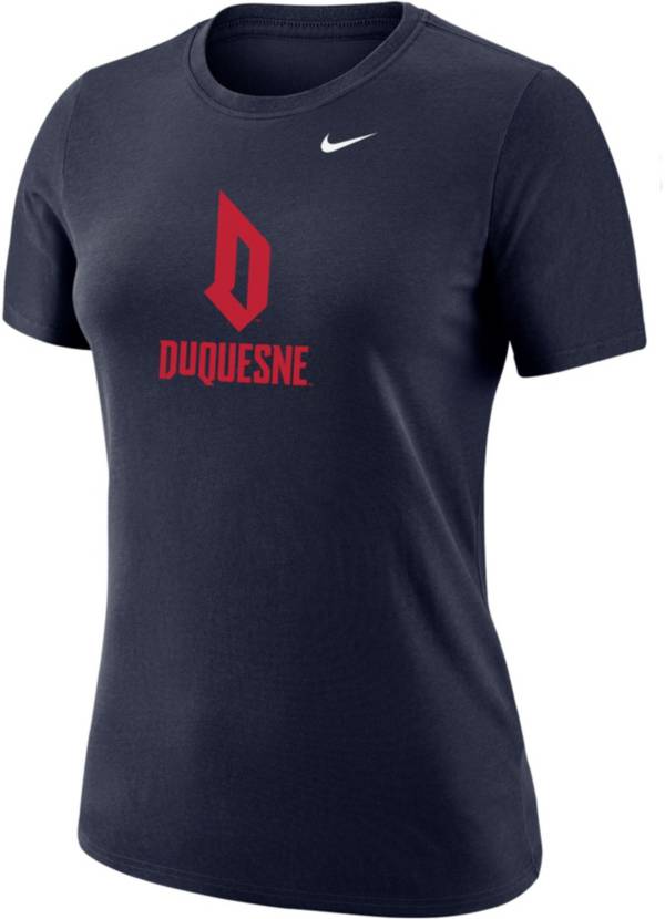 Nike Women's Duquesne Dukes Blue Dri-FIT Cotton T-Shirt