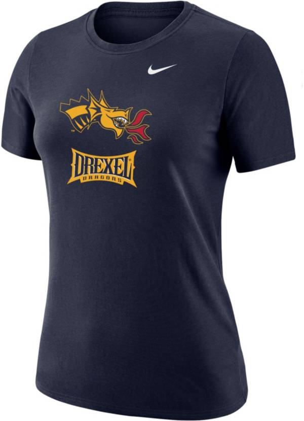 Nike Women's Drexel Dragons Blue Dri-FIT Cotton T-Shirt