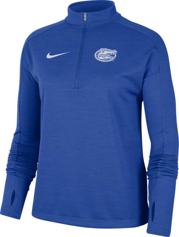 Nike Women's Florida Gators Blue Dri-FIT Pacer Quarter-Zip Shirt
