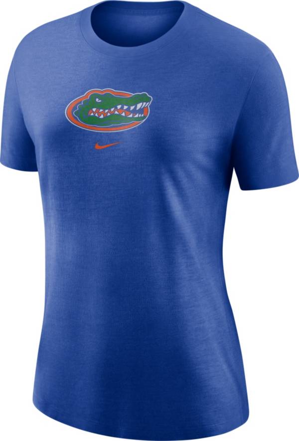 Nike Women's Florida Gators Blue Logo Crew T-Shirt