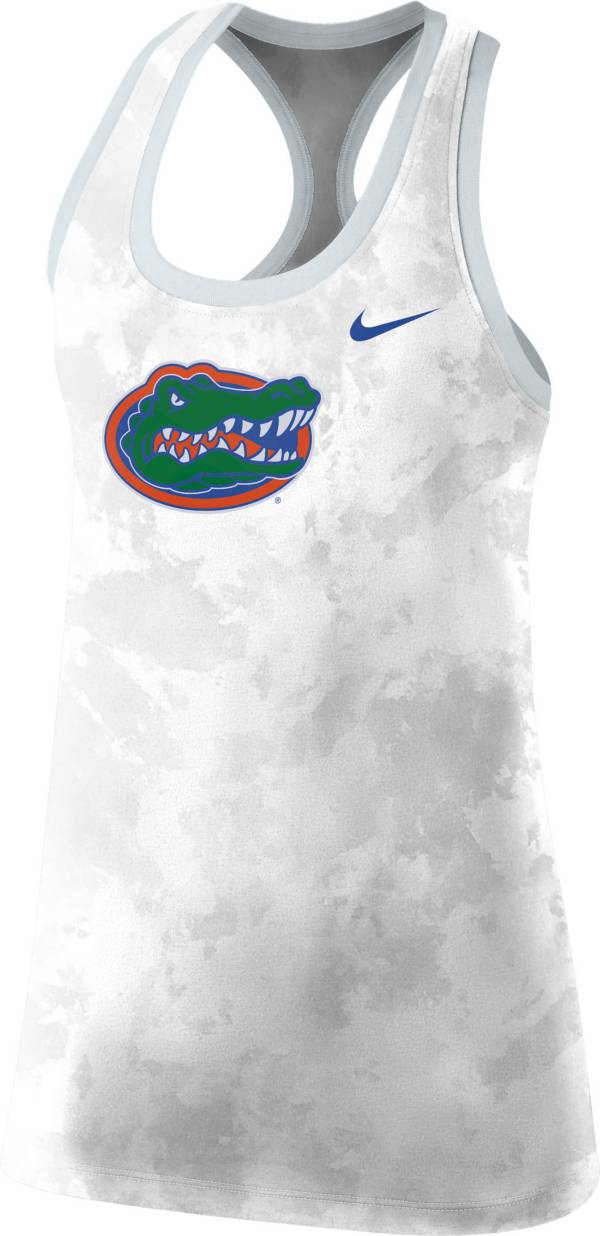 Nike Women's Florida Gators Racerback White Tank Top