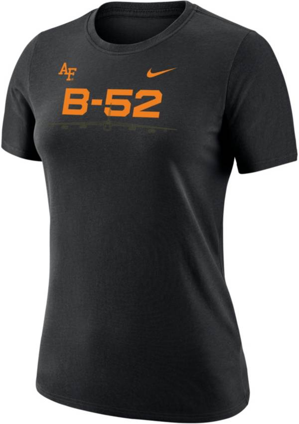 Nike Women's Air Force Falcons Rivalry B-52 Dri-FIT Cotton Black T-Shirt