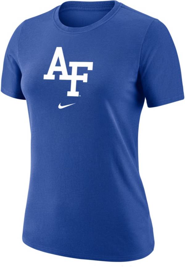 Nike Women's Air Force Falcons Blue Dri-FIT Cotton T-Shirt