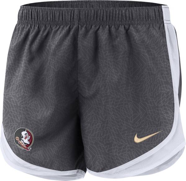 Nike Women's Florida State Seminoles Grey Dri-FIT Tempo Shorts product image