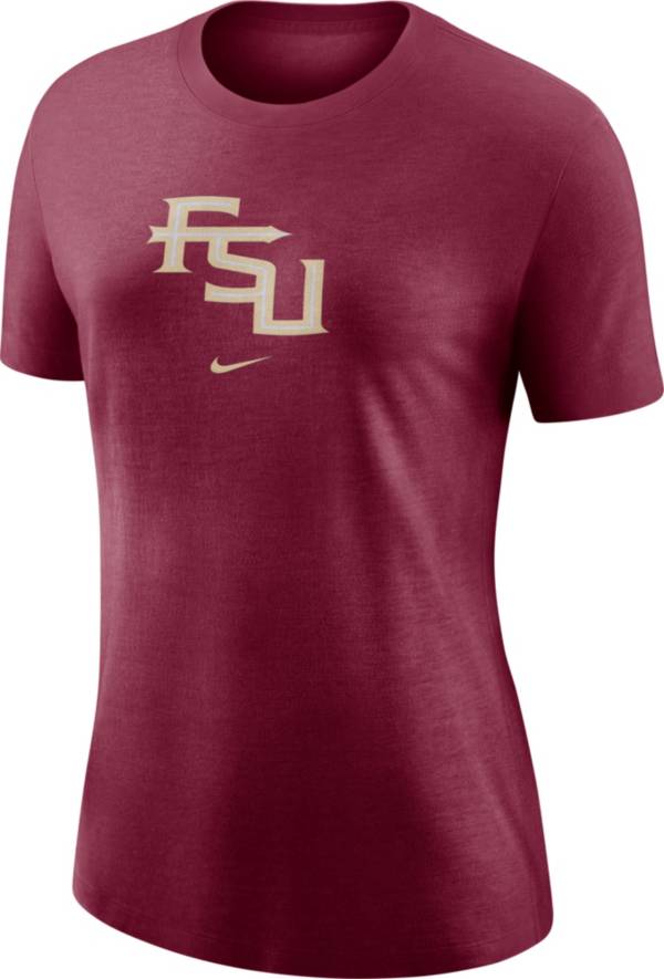 Nike Women's Florida State Seminoles Garnet Logo Crew T-Shirt