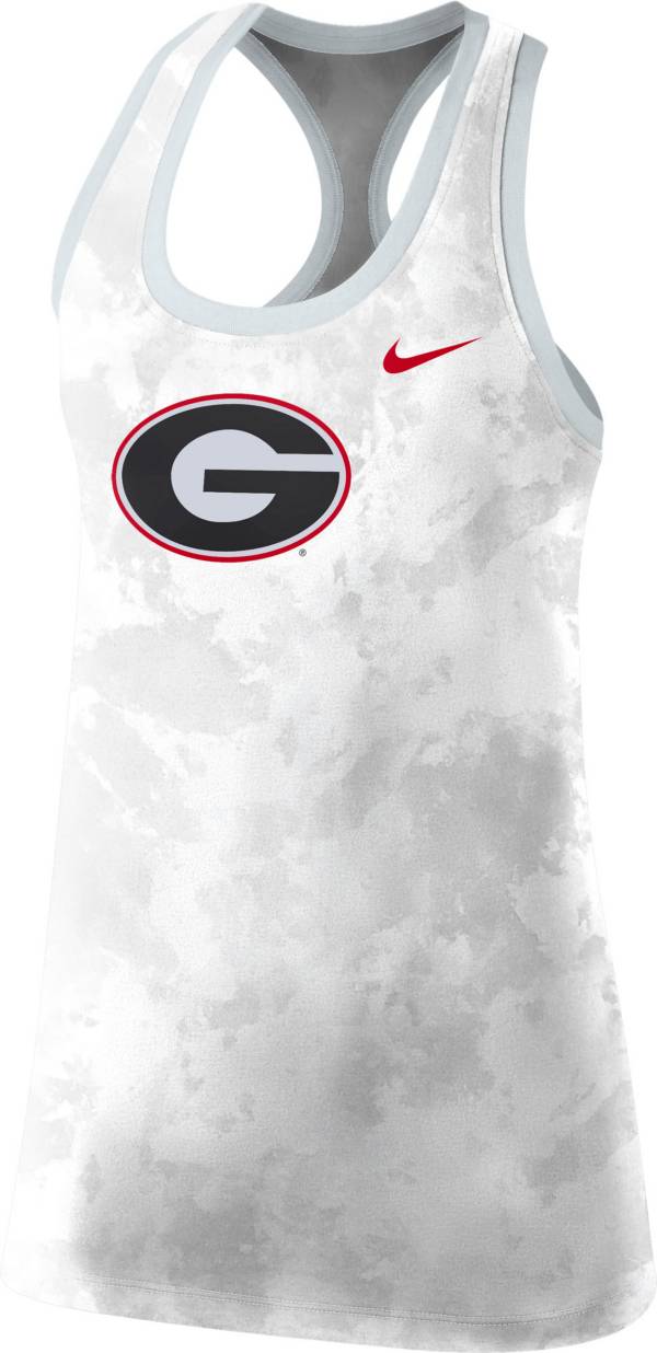 Nike Women's Georgia Bulldogs Racerback White Tank Top