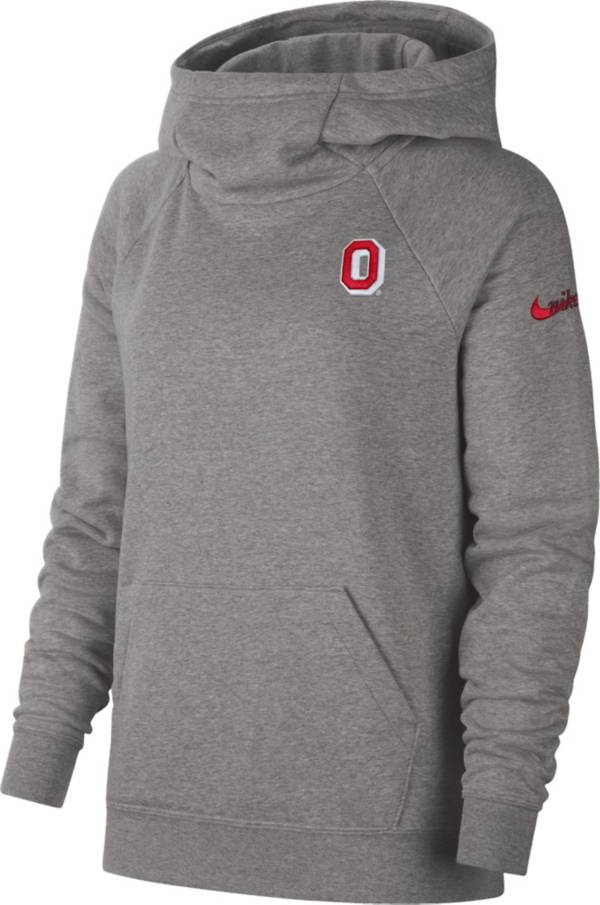 Nike Women's Ohio State Buckeyes Gray Essential Vault Pullover Hoodie product image