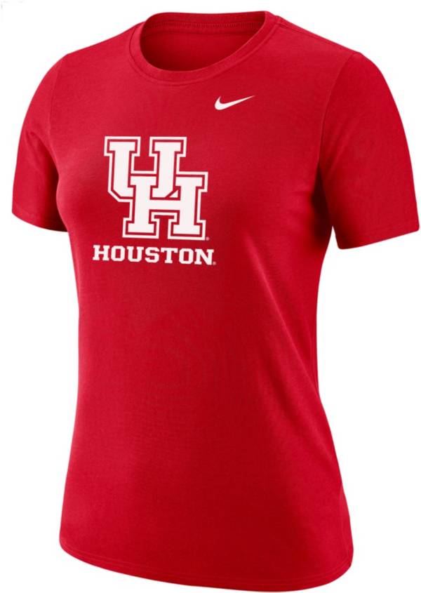 Nike Women's Houston Cougars Red Dri-FIT Cotton T-Shirt