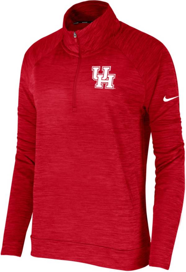 Nike Women's Houston Cougars Red Pacer Quarter-Zip Shirt