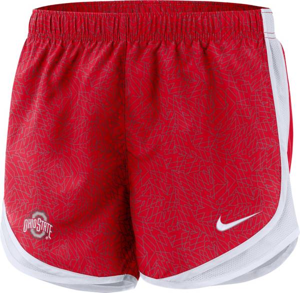 Nike Women's Ohio State Buckeyes Scarlet Dri-FIT Tempo Shorts