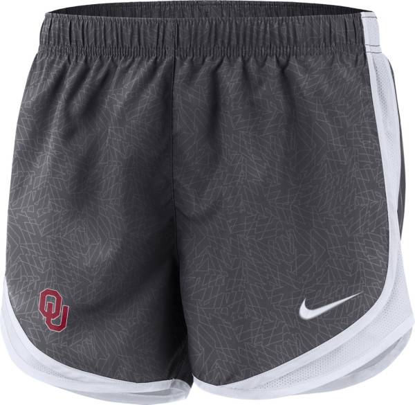 Nike Women's Oklahoma Sooners Grey Dri-FIT Tempo Shorts product image