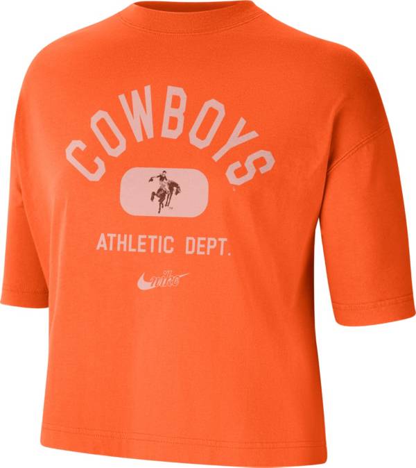 Nike Women's Oklahoma State Cowboys Orange Boxy T-Shirt