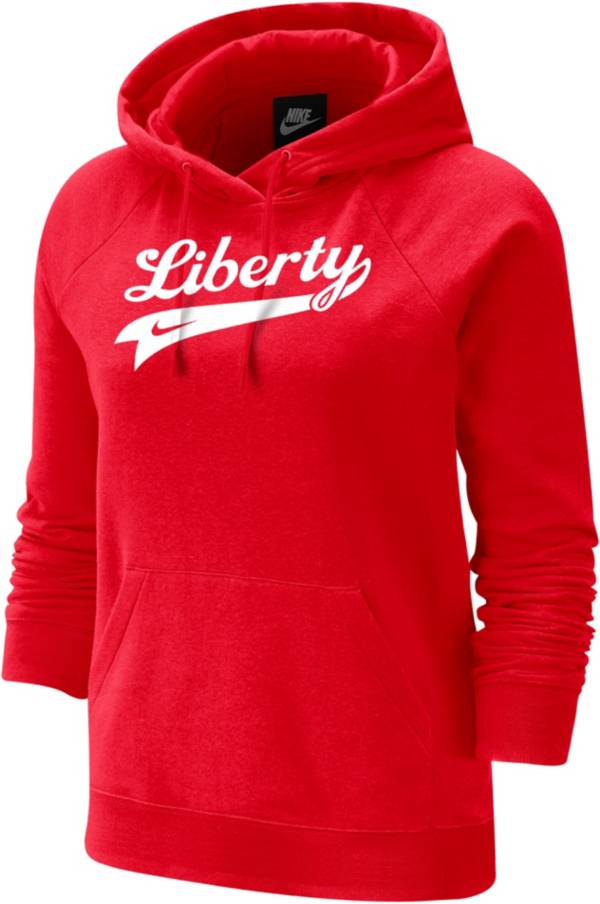 Nike Women's Liberty Flames Red Varsity Pullover Hoodie