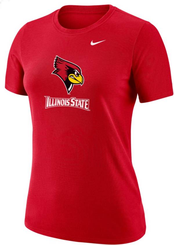 Nike Women's Illinois State Redbirds Red Dri-FIT Cotton T-Shirt