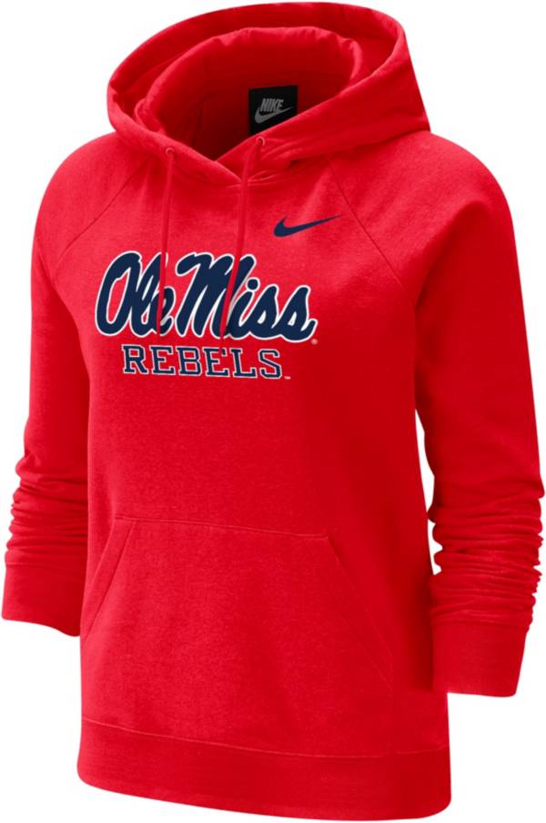 Nike Women's Ole Miss Rebels Red Varsity Pullover Hoodie