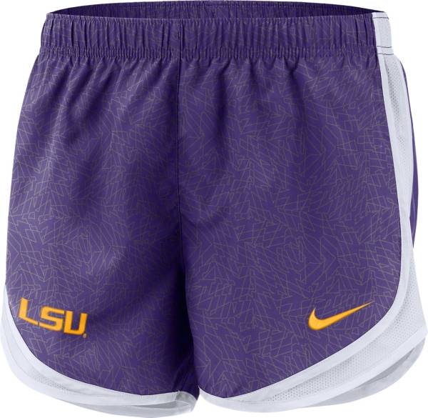 Nike Women's LSU Tigers Purple Dri-FIT Tempo Shorts