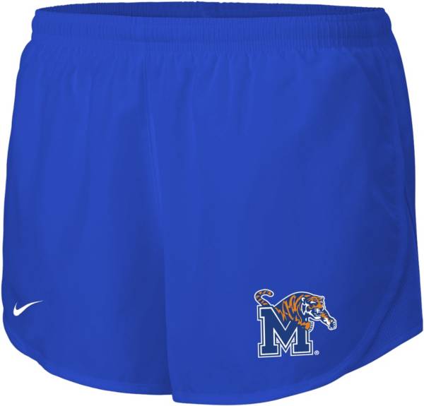 Nike Women's Memphis Tigers Blue Dri-FIT Tempo Shorts