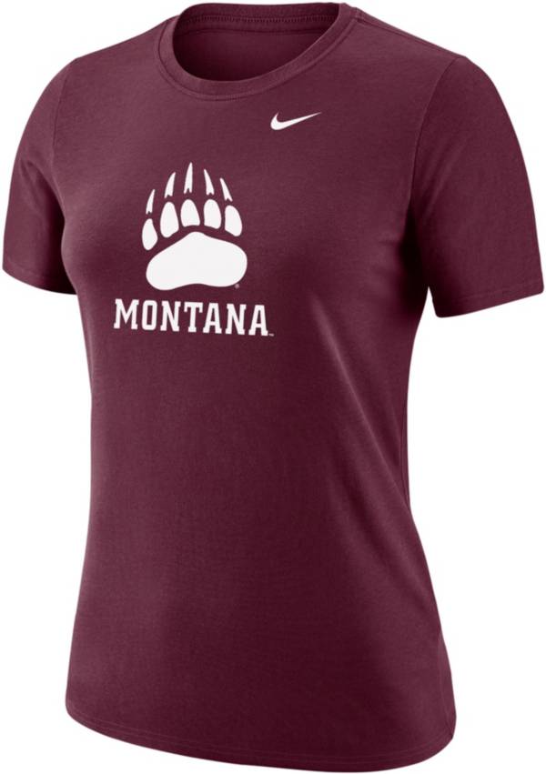 Nike Women's Montana Grizzlies Maroon Dri-FIT Cotton T-Shirt