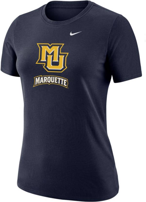 Nike Women's Marquette Golden Eagles Blue Dri-FIT Cotton T-Shirt