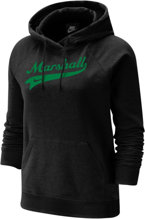 Nike Women's Marshall Thundering Herd Varsity Pullover Black Hoodie