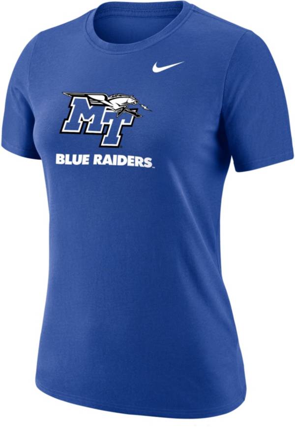 Nike Women's Middle Tennessee State Blue Raiders Blue Dri-FIT Cotton T-Shirt