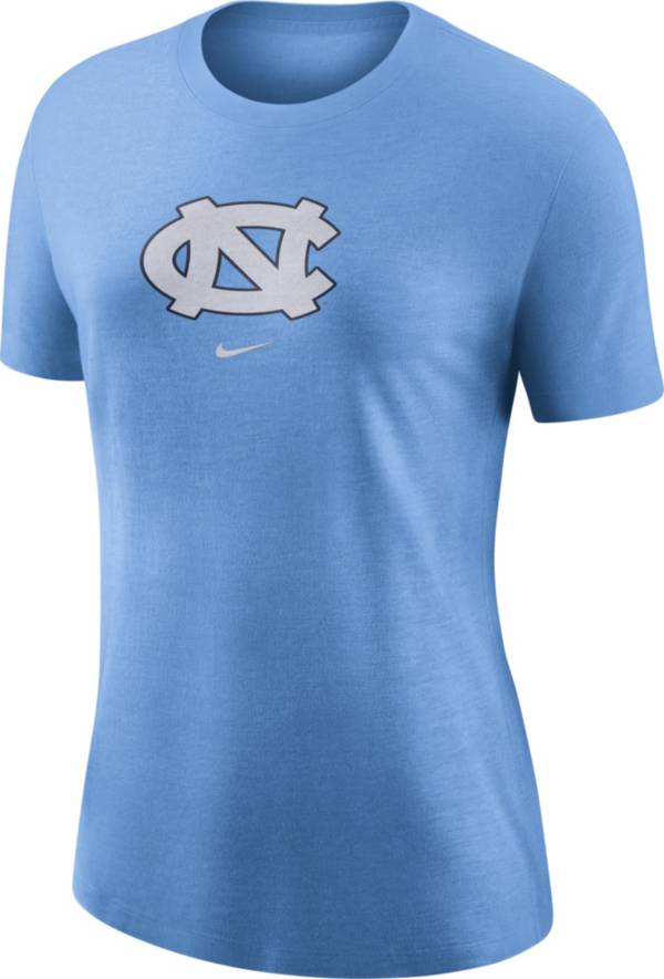 Nike Women's North Carolina Tar Heels Carolina Blue Logo Crew T-Shirt