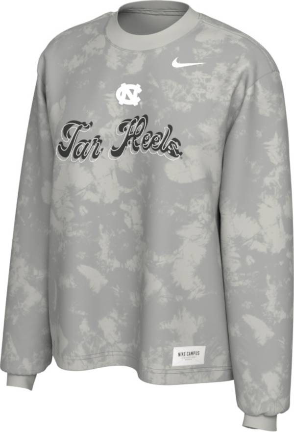 Nike Women's North Carolina Tar Heels Grey Boxy Long Sleeve T-Shirt