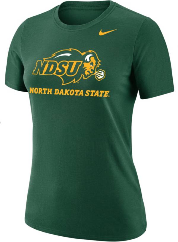 Nike Women's North Dakota State Bison Green Dri-FIT Cotton T-Shirt