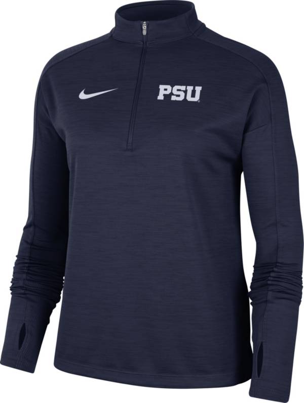 Nike Women's Penn State Nittany Lions Blue Dri-FIT Pacer Quarter-Zip Shirt