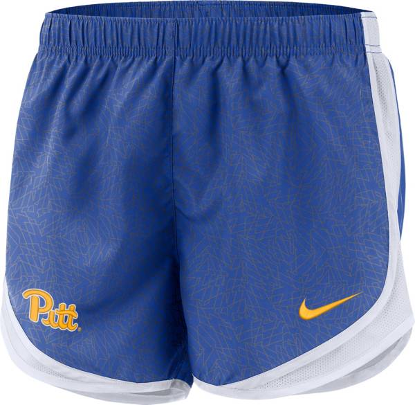 Nike Women's Pitt Panthers Blue Dri-FIT Tempo Shorts