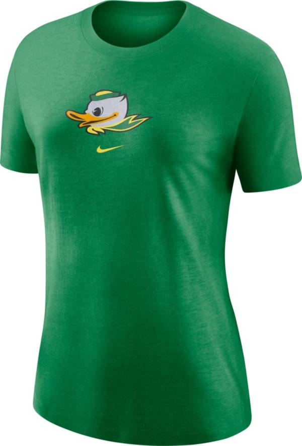 Nike Women's Oregon Ducks Green Logo Crew T-Shirt