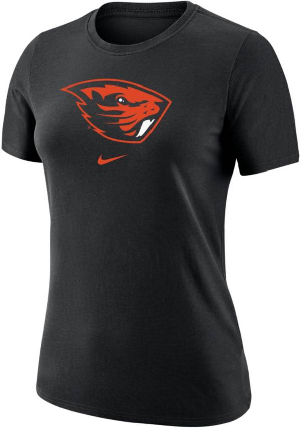 Nike Women's Oregon State Beavers Dri-FIT Cotton Black T-Shirt