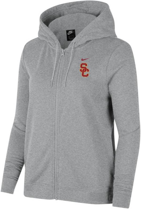 Nike Women's USC Trojans Grey Varsity Full-Zip Hoodie